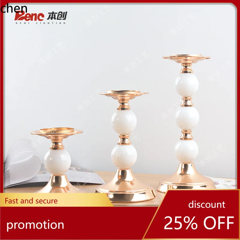 

YFY ornaments wedding main table candle holder christmas holiday social dining table ornaments model room candle holder