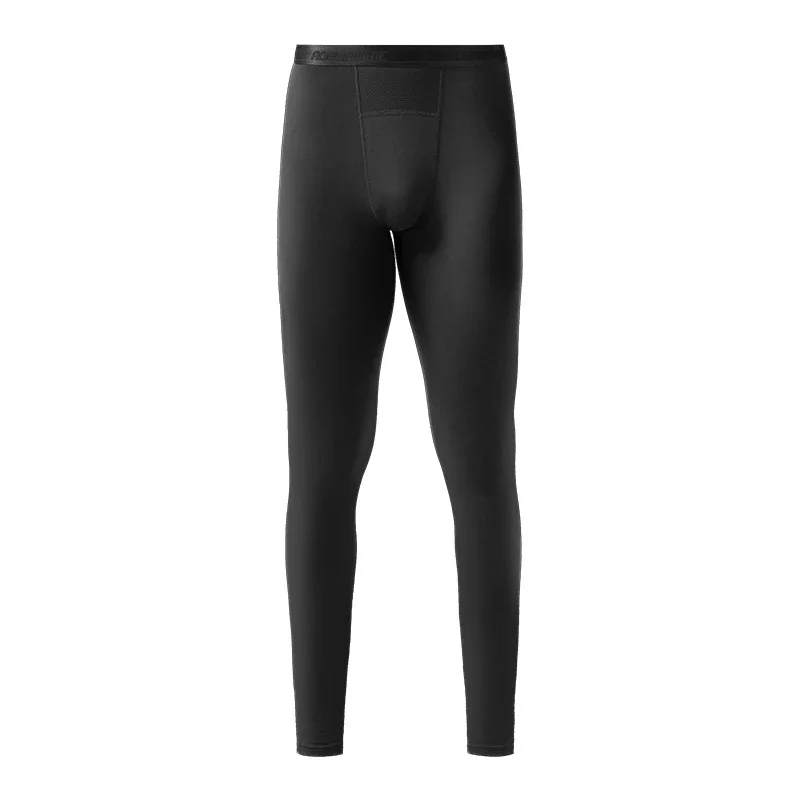 Men's single thin long johns,tight-fitting youth leggings, warm pants,autumn-winter slim base layer pants,cotton-polyester pants