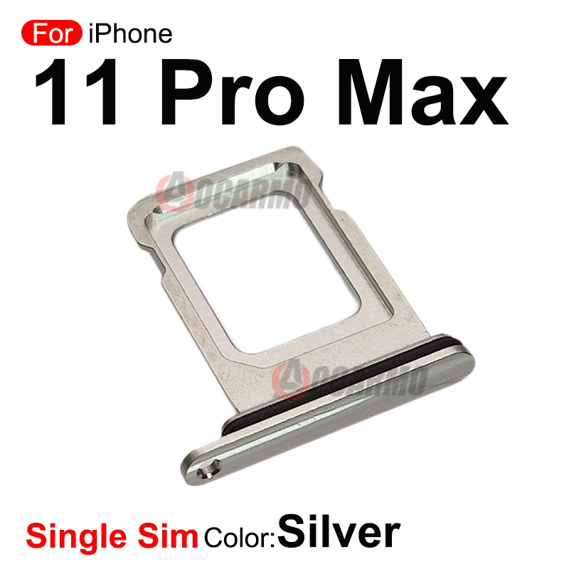 For iPhone 11 Pro Max SIM Card Single Dual Sim Tray Slot Replacement Part