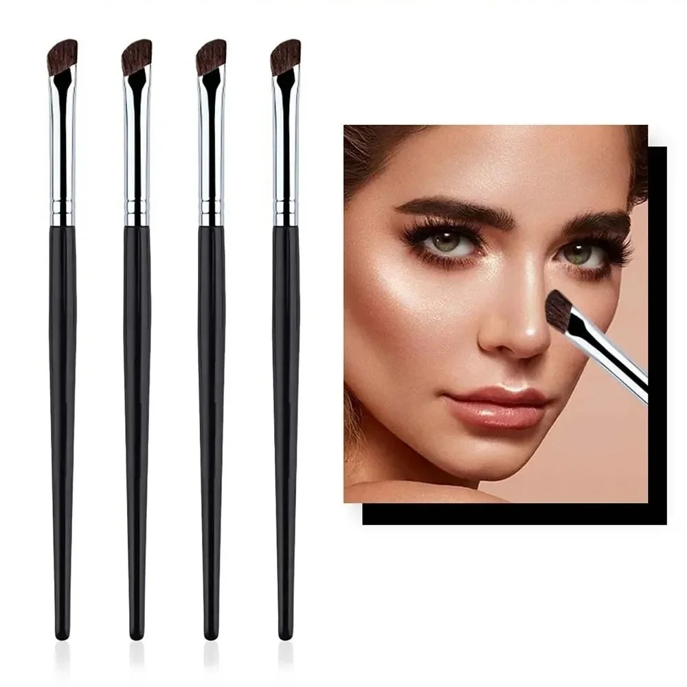 2pcs 3D Nose Shadow Contour Makeup Brush Soft Head Blush Highlight Facial Beauty Tool Smudge Eyeshadow Brush Eye Cosmetic Tools