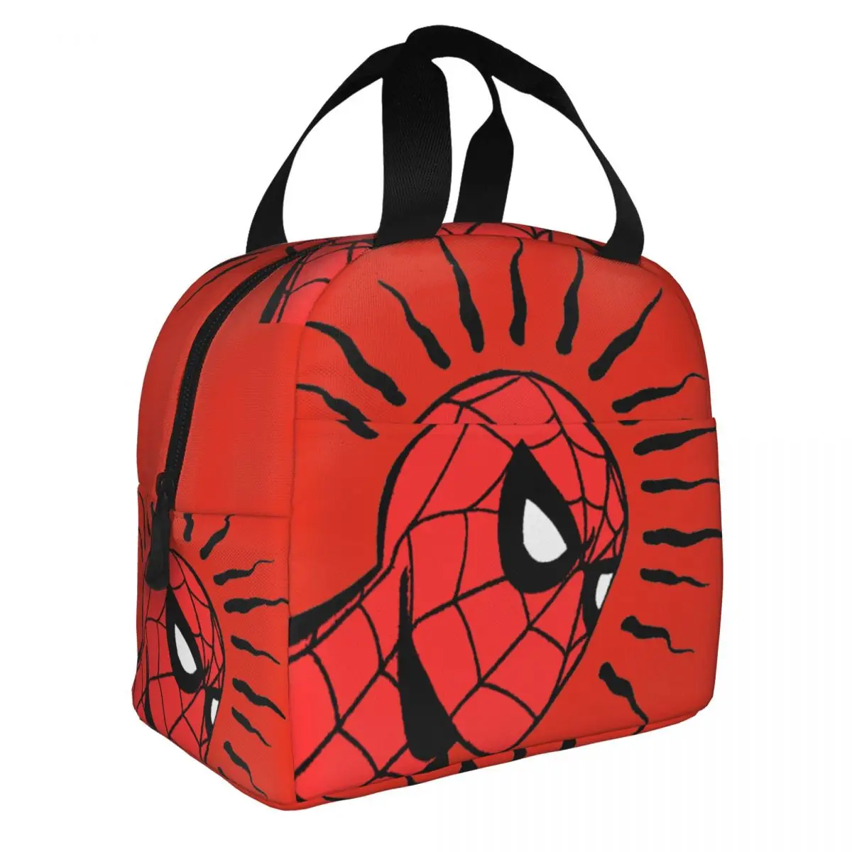 Look Lunch Container Marvel Spider Man For Students School&Office Handheld Picnic Lunch Boxes Aluminum Foil Insulation