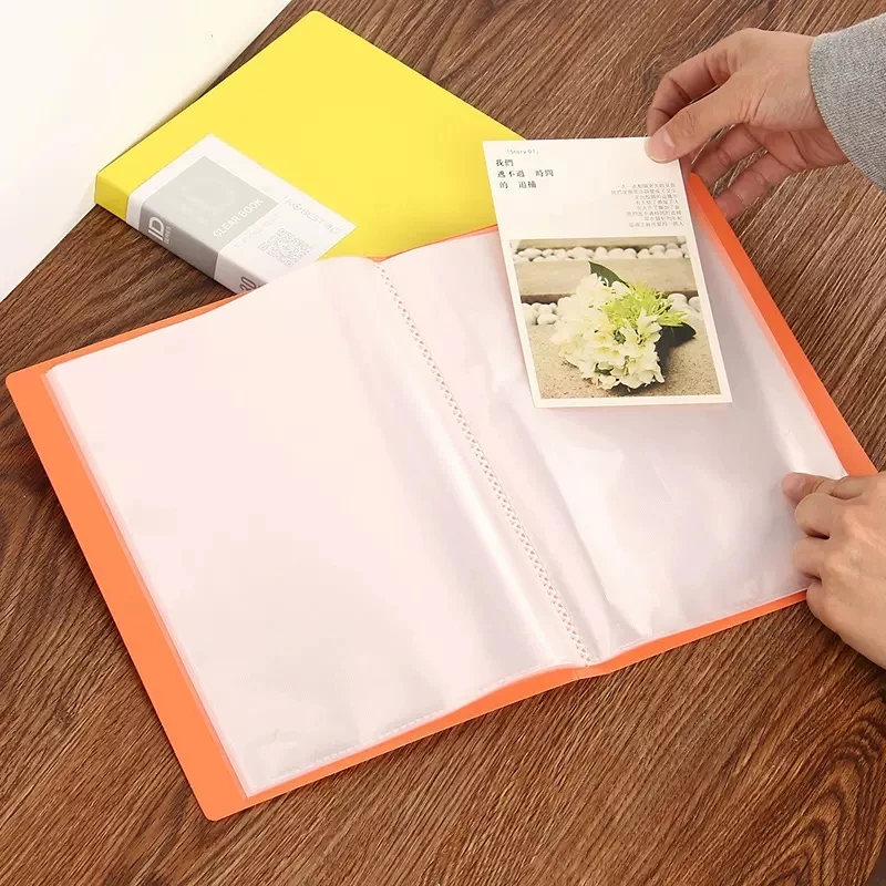 Multi Pockets A5 Folder Booklet Office Paper Organizer Document Bag Transparent PVC Bag Display Book