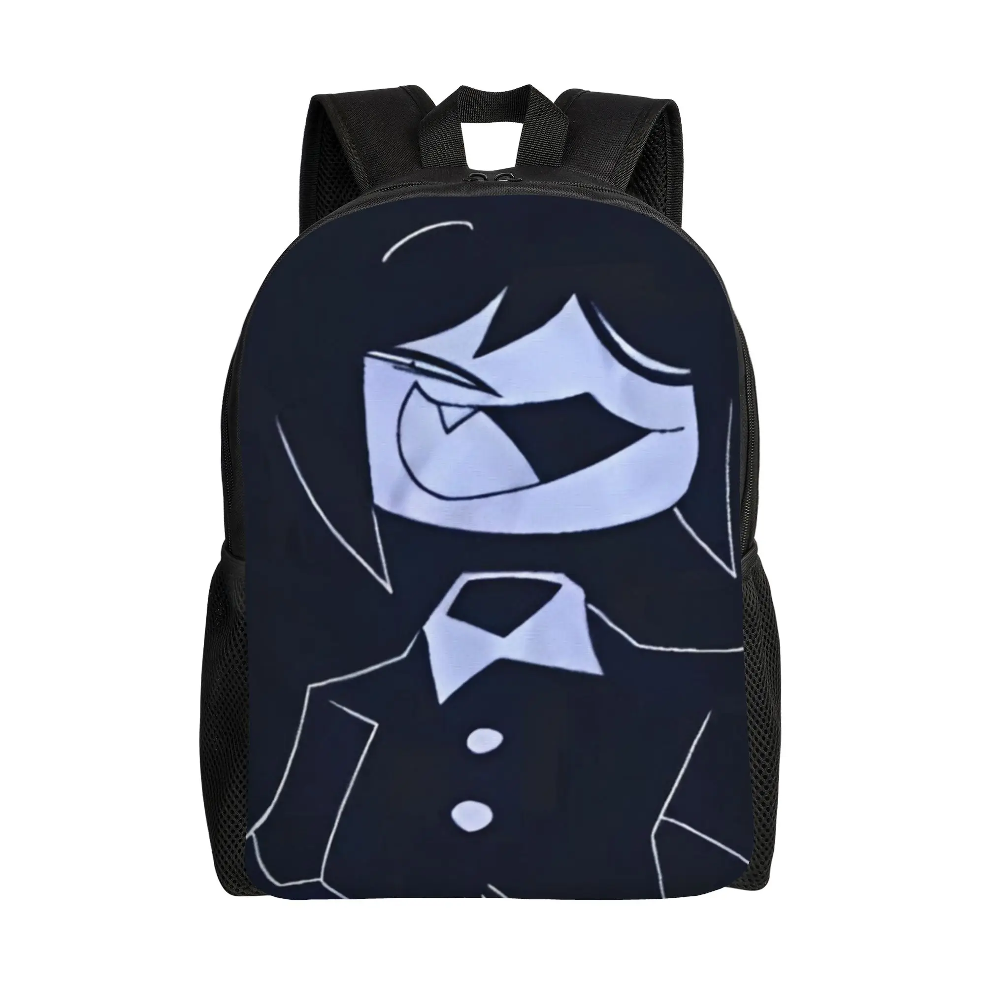 Miss Circle Laugh Backpack Lightweight High School Fundamental Paper Education Daypack for Men Women College Canvas Bags
