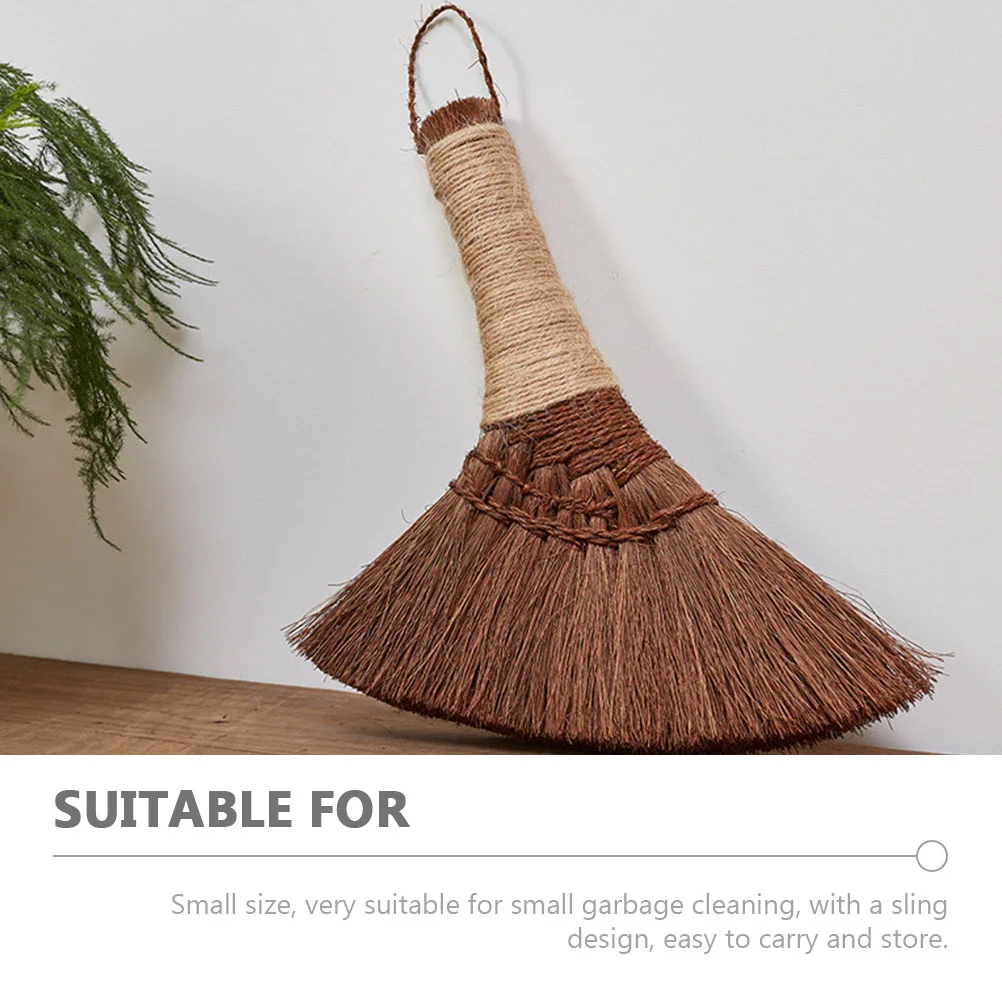 Duster Small Broom Hand Brooms Kang Sweeping Heavy Duty Desktop Light Brown Palm Fiber