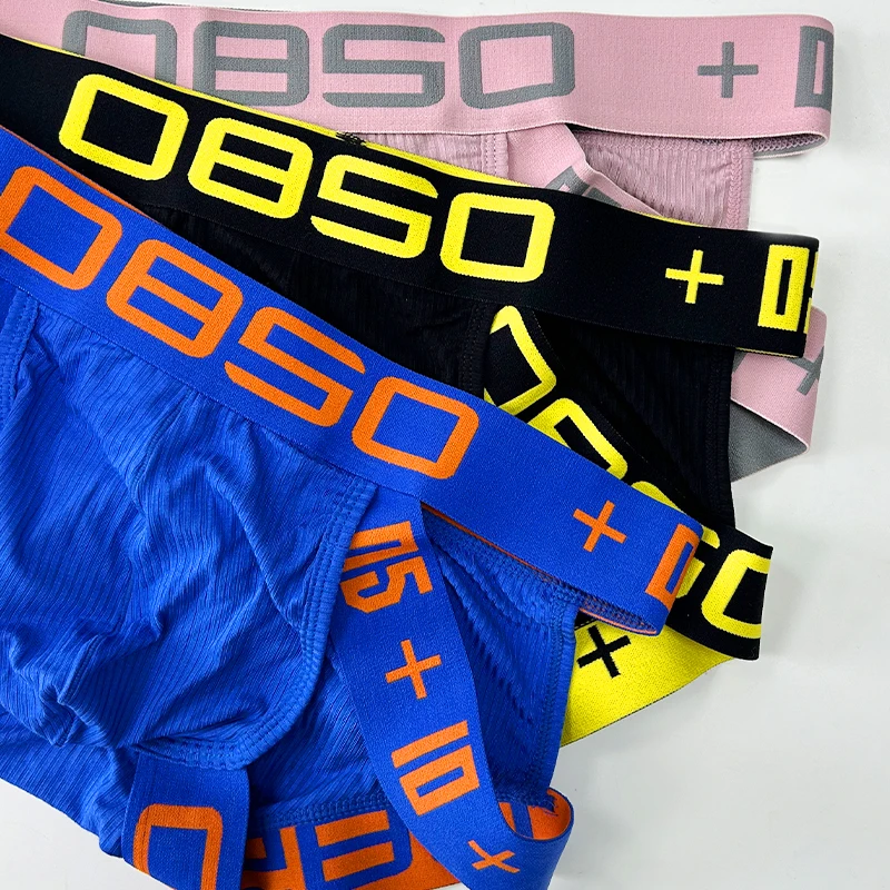 Seksowna męska bielizna oddychająca bawełniana stringi gejowskie modelujące biodra z niskim stanem Cuecas Homme G String