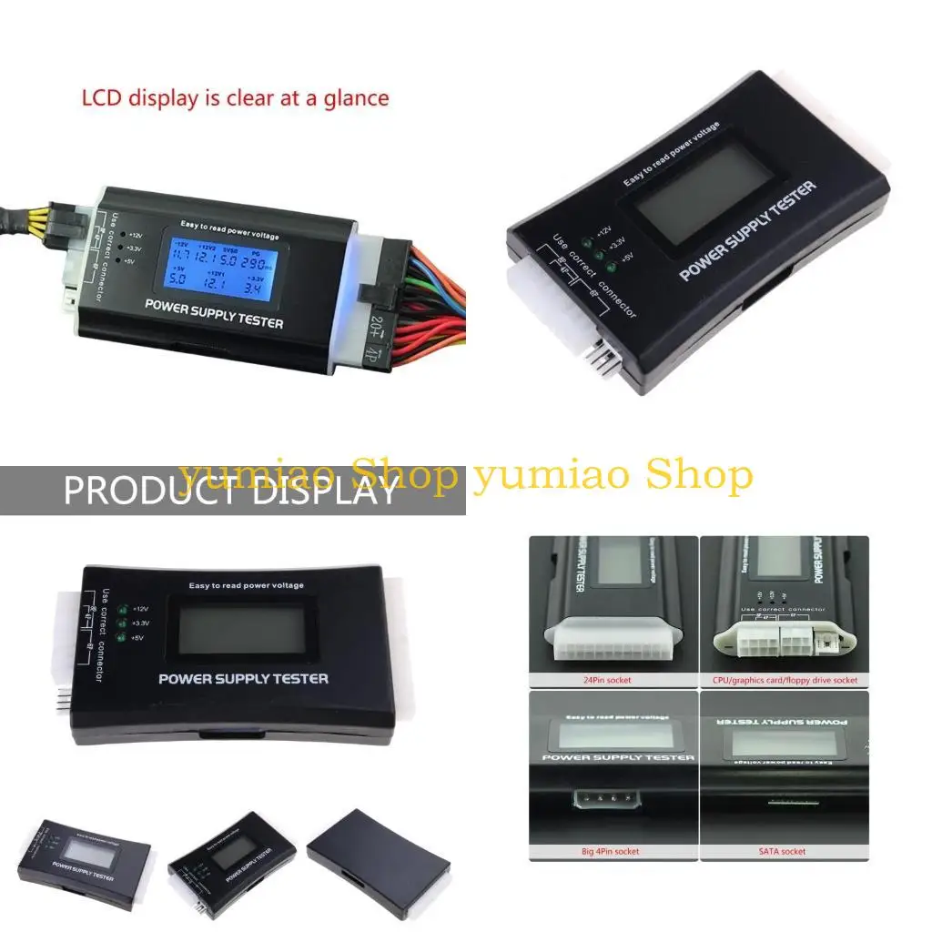 

587B BTX ITX Тестер питания 20/24 PIN -код с ЖК -дисплеем для диагностики ПК