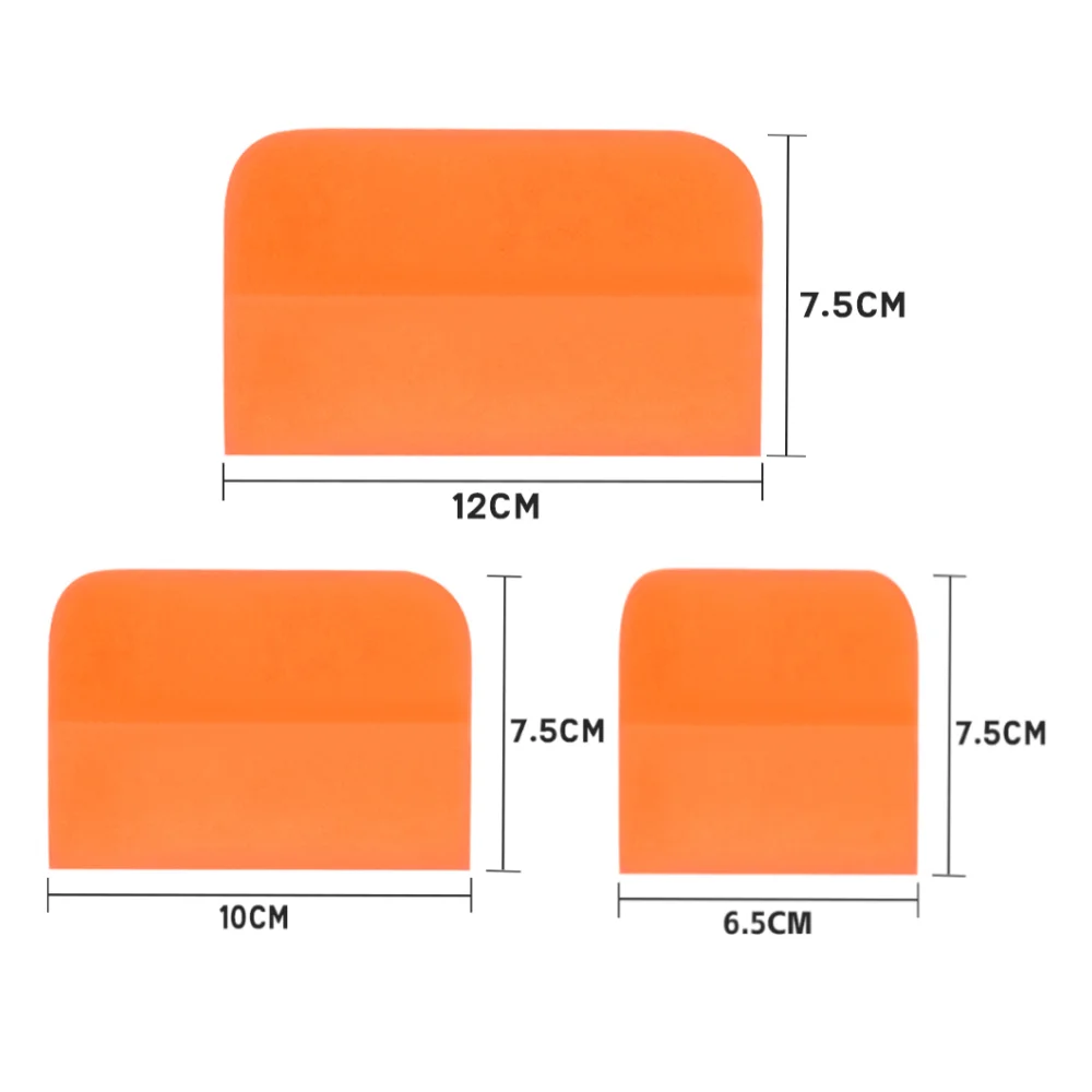 3 pezzi raschietto in gomma TPU antigraffio per auto raschietto in gomma morbida pellicola antigraffio strumenti per la tinta della finestra involucro in vinile tergivetro in Silicone