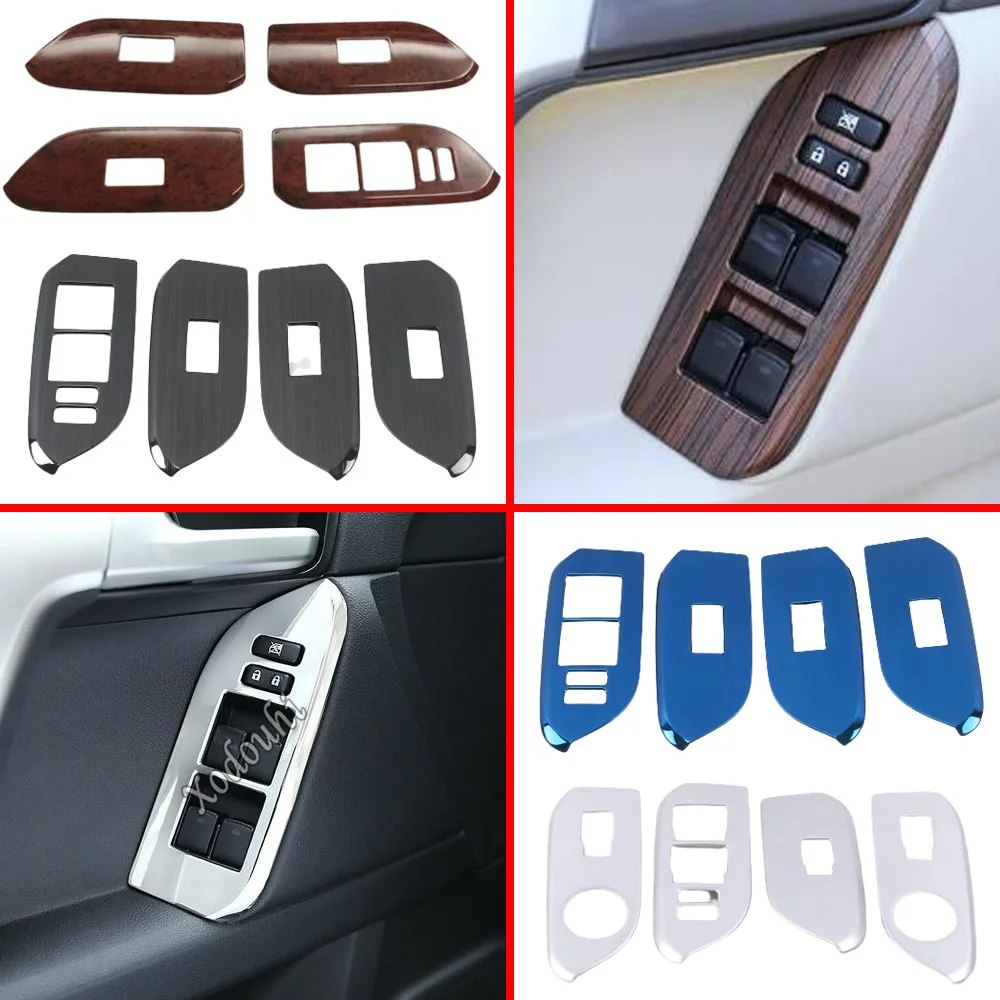 

Автомобильная дверь, оконное стекло, панель, подлокотник, кнопка переключения подъема, накладка, рамка для Toyota FJ150/Prado 2010 2011 2012 2013 2014 2015 2016-2019