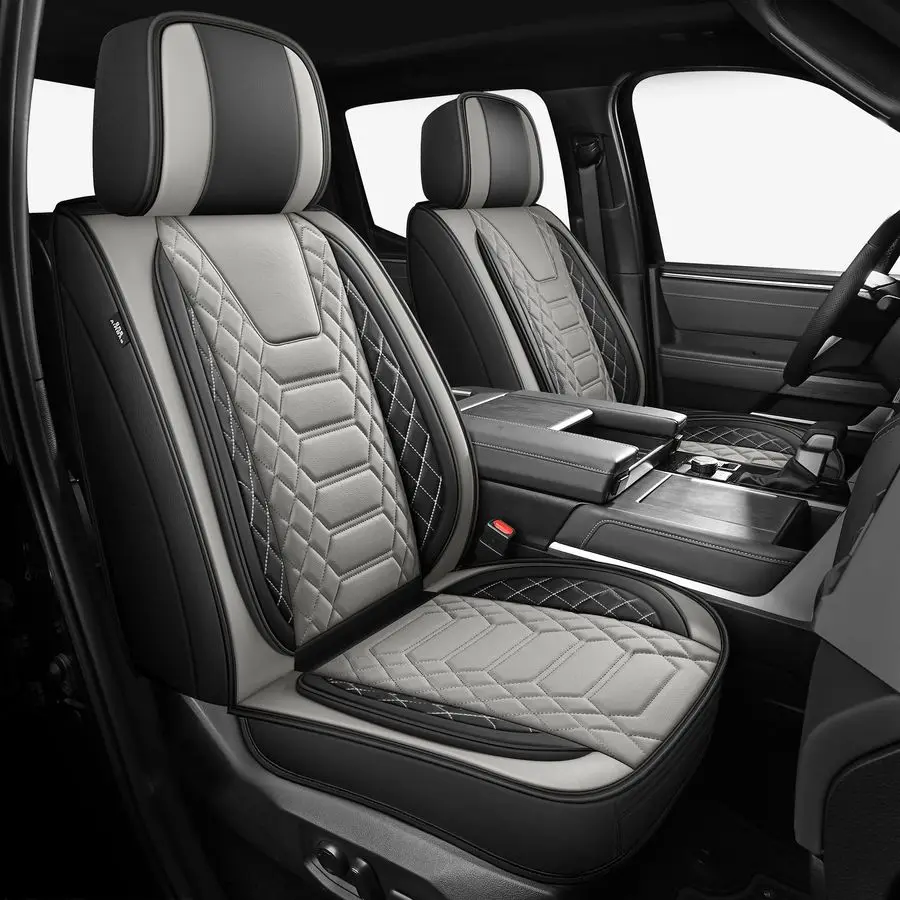 

Tundra Seat Covers 2026 2025 2024 2023 2022 Full Set, Fit for Toyota Tundra Crewmax Double Cab, Custom Truck Seat Covers with Wa