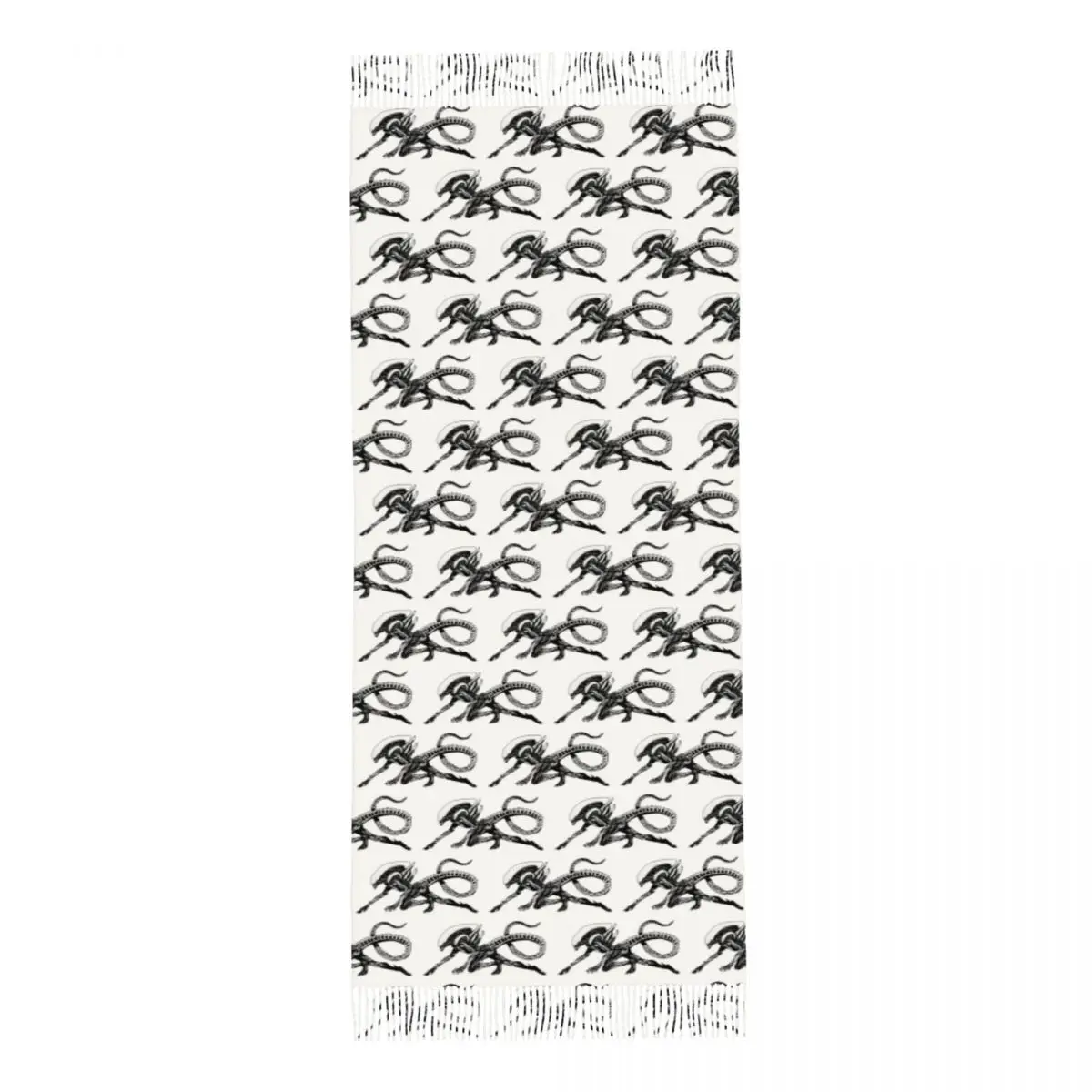 Xenomorph Alien Movie Scarf Tassel Scarves Women Soft Warm Shawls and Wraps Large Fall Winter Shawl Wrap