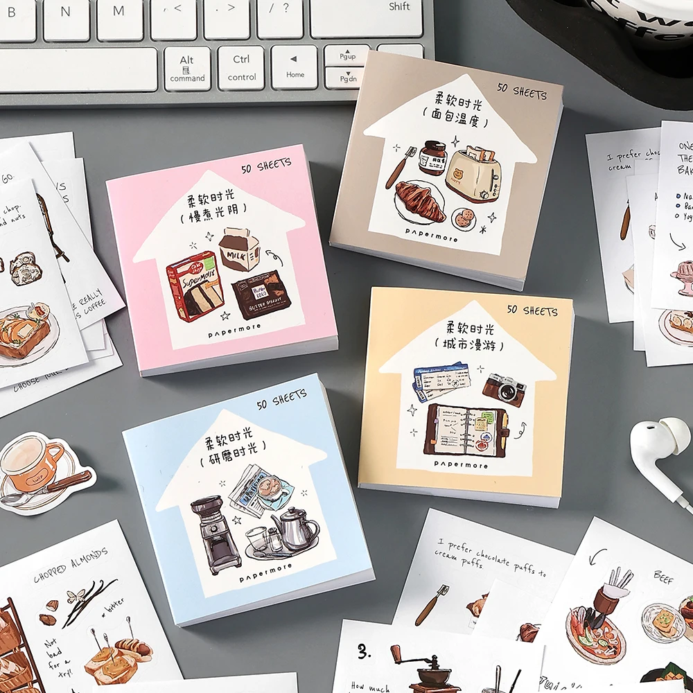 50 pcs Ins Magazine Sticker Book Washi Paper Journal Stickers Material DIY Decoration Memo Pad Scrapbooking Supplies Stationery
