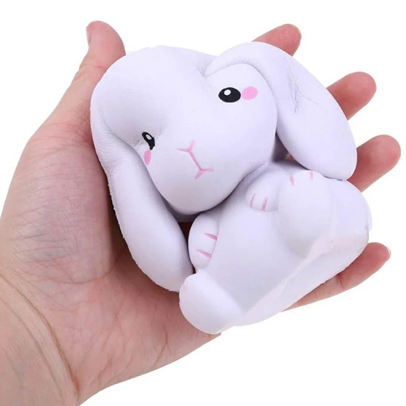 ストレスボールの圧力を和らげるそわそわスクイーズバニーバスおもちゃ、集中力を落ち着かせるため