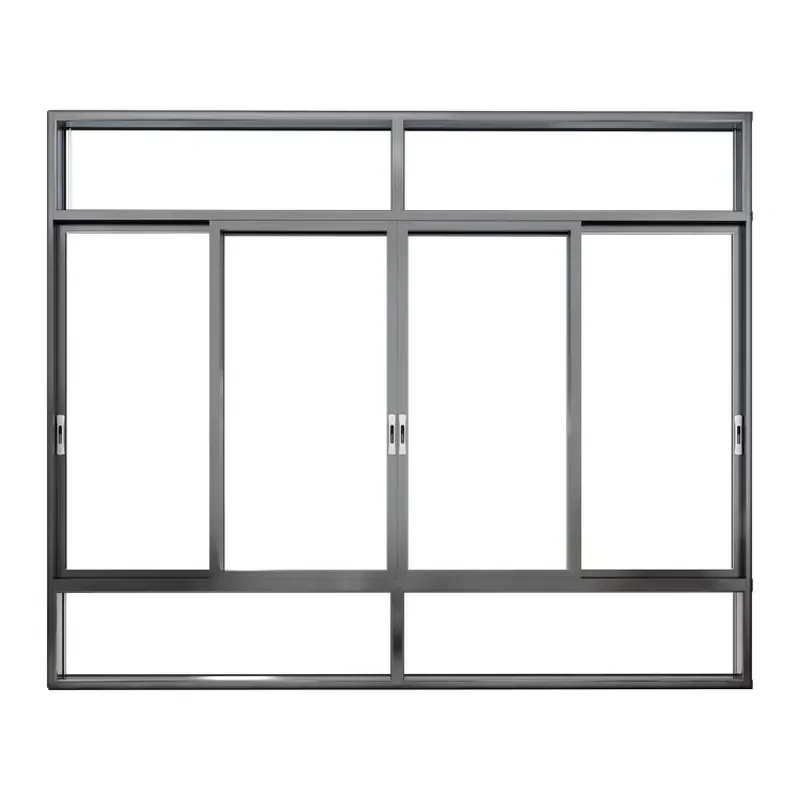 for Thermal Insulation Three Track Sliding Window with Laminated Glass Design Aluminum Alloy Frame