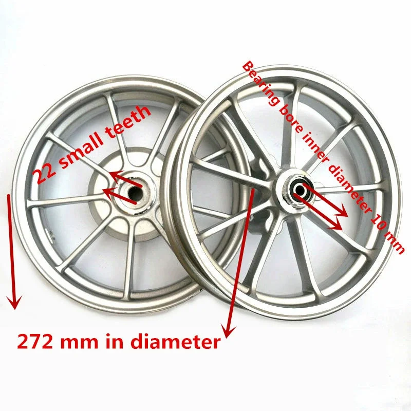 Motorcycle Modified Aluminum Alloy front Back Wheels Rim Disc Brake for Honda DIO18/28 ZX34/35/38/56 Z4 Motorcycle Whee