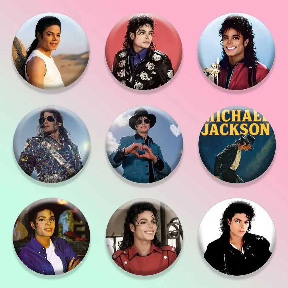 Dance King M-Michael J-Jackson-es 25mm 32mm 44mm 58mm 75mm Brooches Badges Pins for Accessories