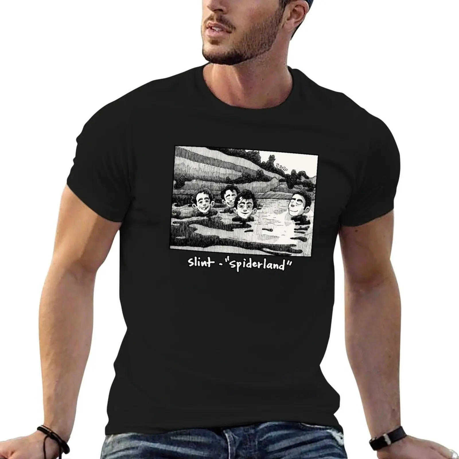 

Slint - Spiderland (Logo&Title) Fanartwork T-Shirt anime t shirts for man t shirts for man graphic vintage T-Shirt