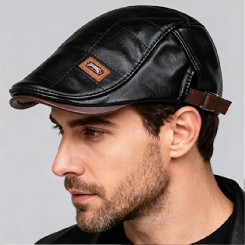 Personalized Leather Beret, Retro Craft, Create British Retro Fashion Look