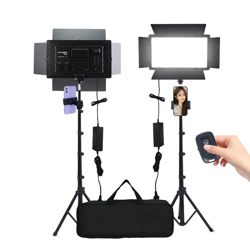 Lampu Tablet LED 680 Lampu Selfie Ponsel Lampu Pengisi RGB untuk Siaran Langsung Lampu Perekaman Video Khusus Lampu Baterai Eksternal