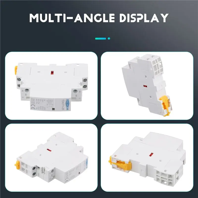 TOMZN AC Modular Contactor AC Contactor House Hold AC Contactor Din Rail Household Ac Modular Contactor