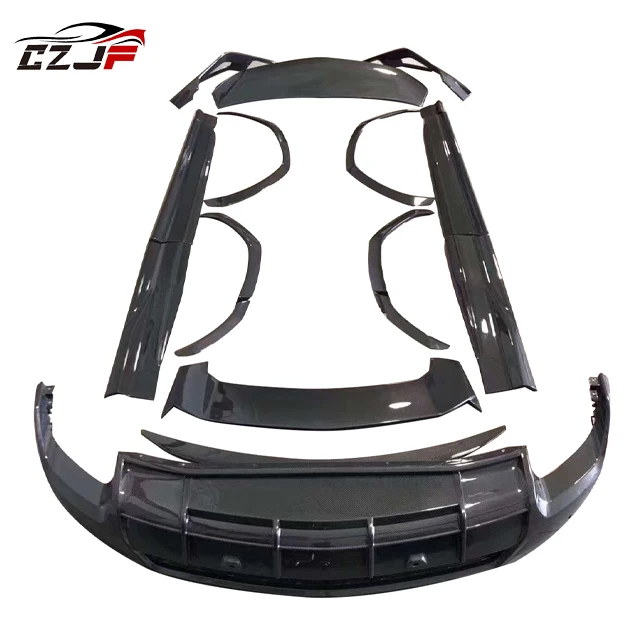 hot sale carbon fiber front lip side skirts rear diffuser spoiler roof spoiler for lamborghini urus carbon parts