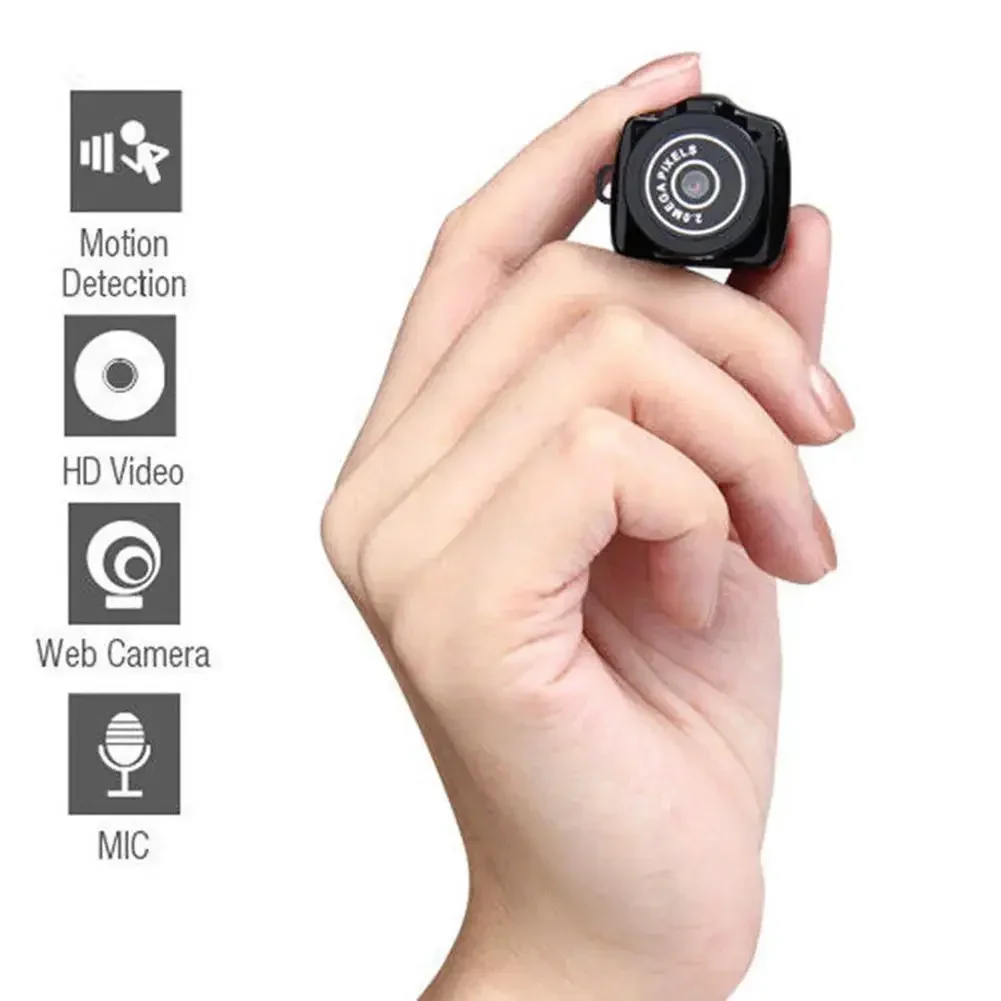 

Y2000 Mini Camera Portable Audio Video Recorder Ultra Small Body Camera Sport DV DVR Security Protection Surveillance Camcorder
