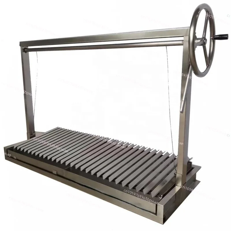 Grill Built in Brick  DIY Cooking Grill Argentine Barbecue V Grate Adjustable Height