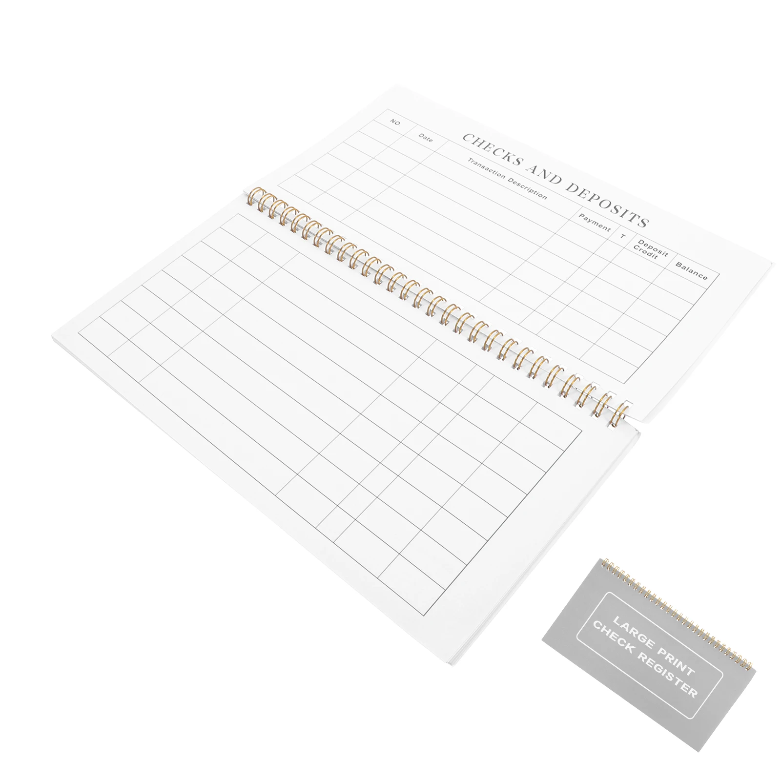 

2Pcs Personal Check Register Ledger Book Blank Transaction Register 2025-2027 Calendar Checkbook Account Tracker