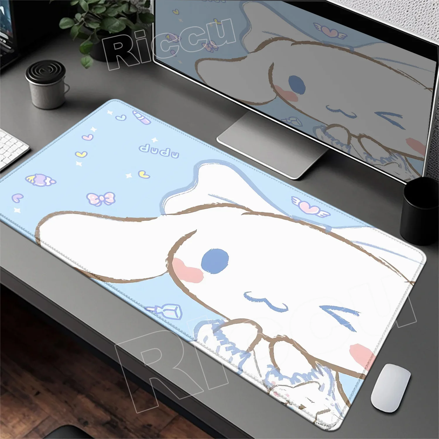 

new kawaii Cinnamoroll Mousepad Anime cute cartoon Large Gaming Mouse pad home company Desk Mat XXL PC Keyboard Mouse Carpet Mat