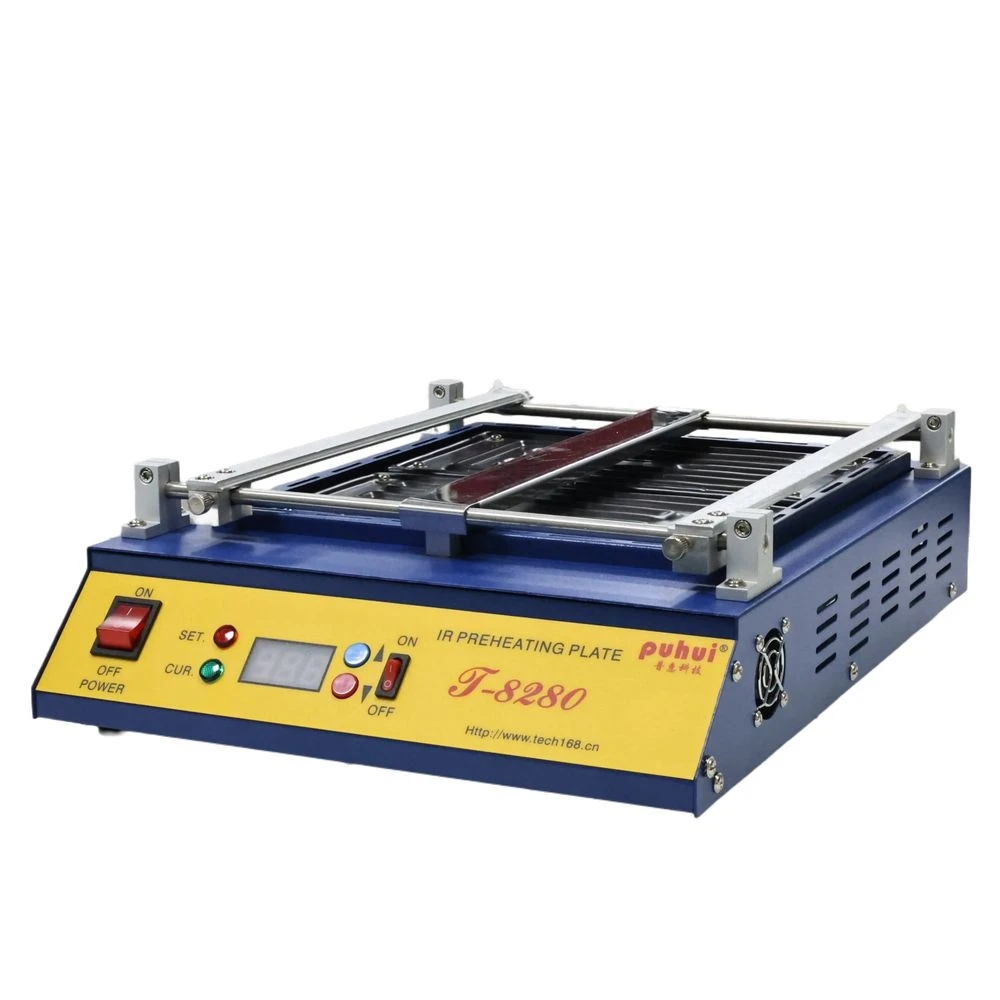 

PUHUI T-8280 high power Infrared Pre-heating Station Oven for PCB SMD BGA Soldering with 280x270mmpreheating range