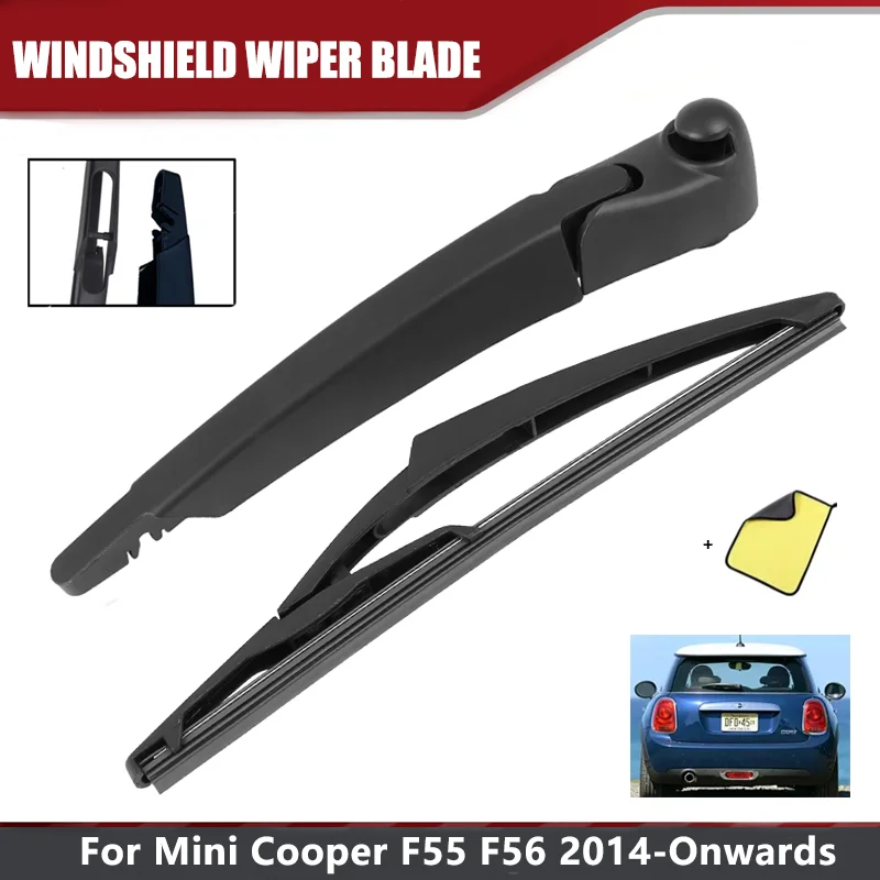 Heckscheibenwischerarm-Set für Mini Cooper F55 F56 ab 2014, Gummi-Wischerarm mit Wischerblatt für die hintere Windschutzscheibe