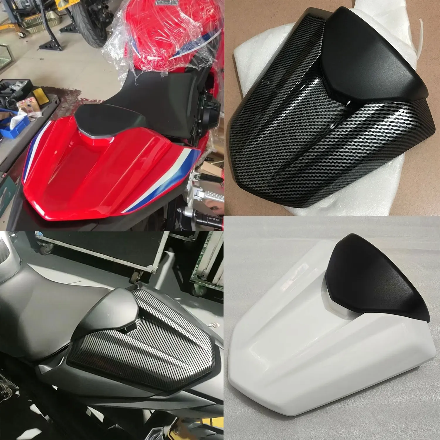 Motorcycle For Honda CB500F CBR500R 2016-2024 CBR400R CB400F CB750 Pillion Rear Passenger Seat Cushion Cowl Cover Hump Fairing