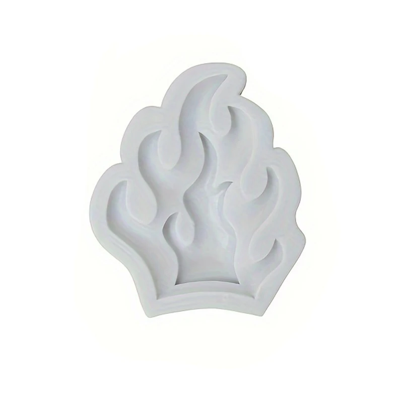 1 piece, small flame silicone mold, chocolate flipping sugar cake, gypsum drip decoration mold