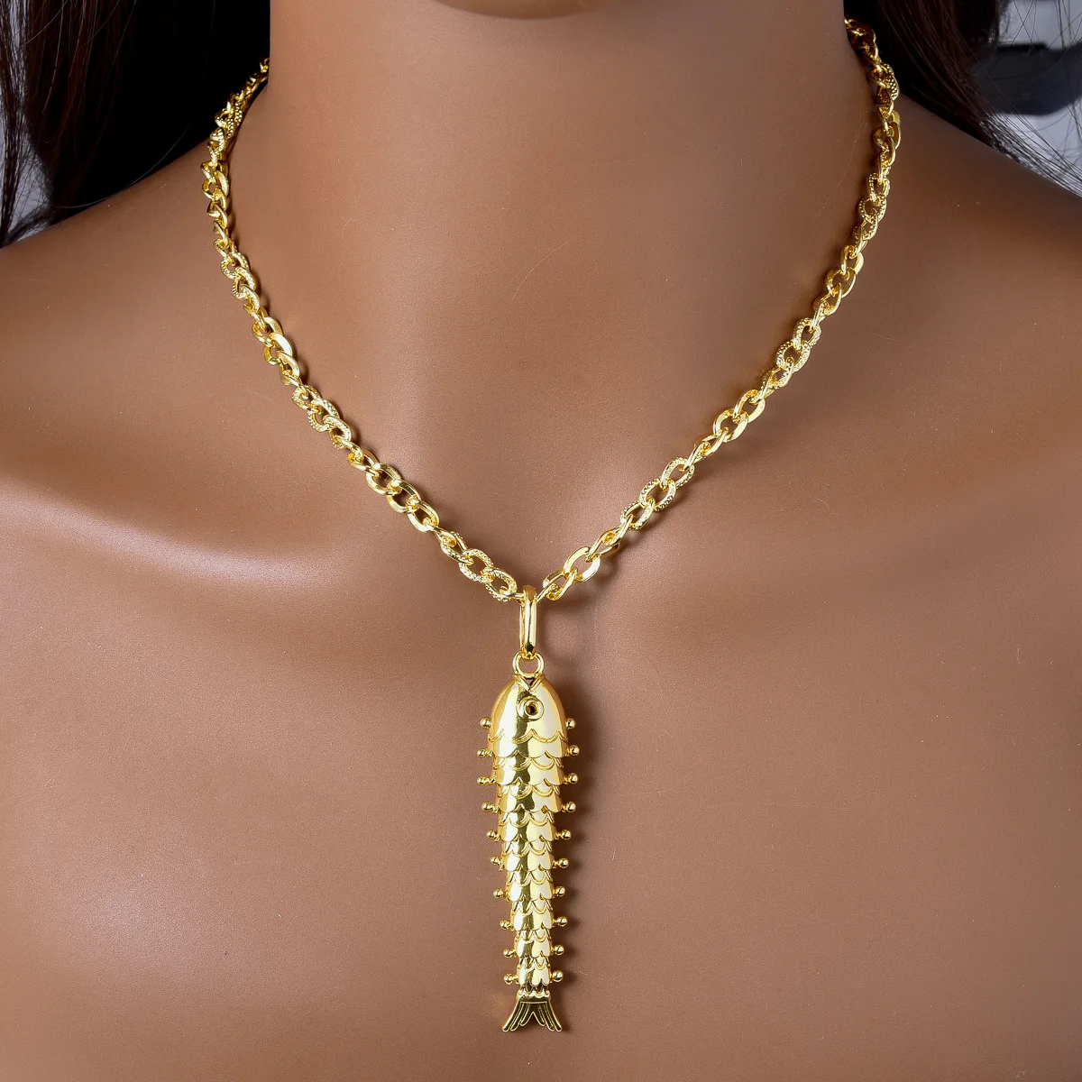 light-luxury-personalized-koi-fish-pendant-necklace-for-women-18k-gold-plated-copper-ocean-series-3d-animal-charm-sweater-chain