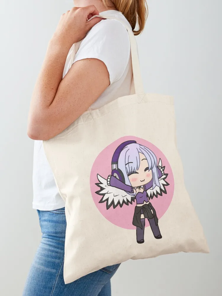 

Gacha Series Girl Naomi Luna - cute Gacha Girl with wings Tote Bag shoping bag large tote bag hand bags supermarket folding