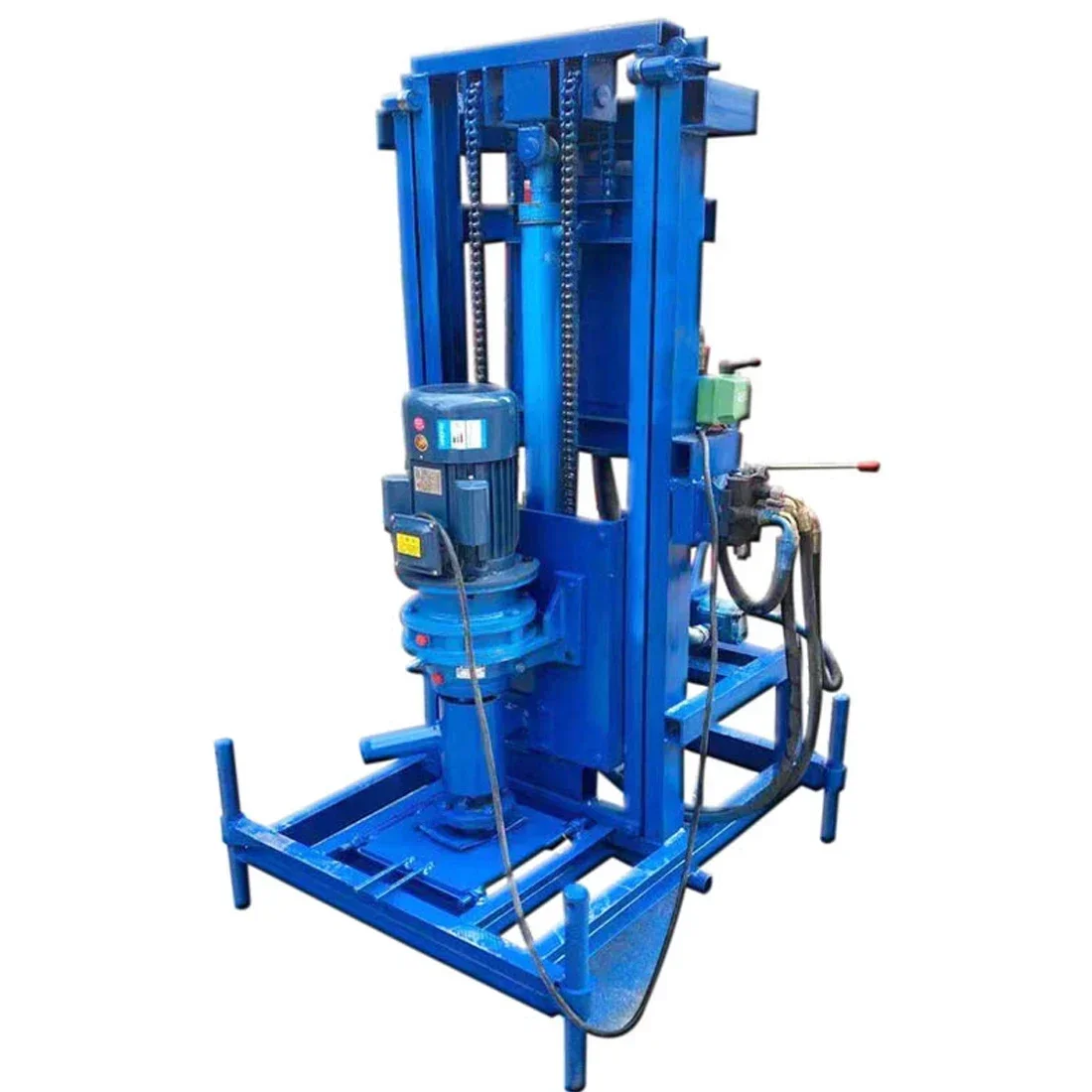 

Small well drilling rig/100m deep well drilling rig/electric household excavator automatic hydraulic drilling rig