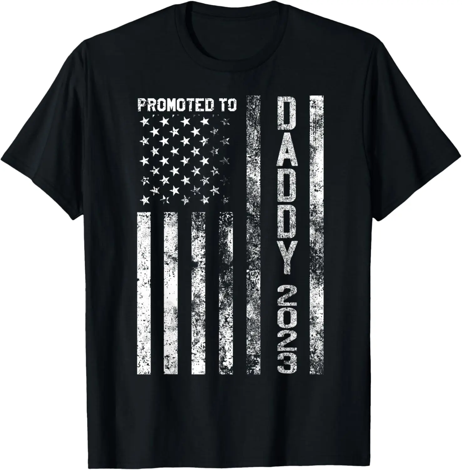 

Promoted To Daddy Est 2023 First Time Dad Patriotic flag T-Shirt