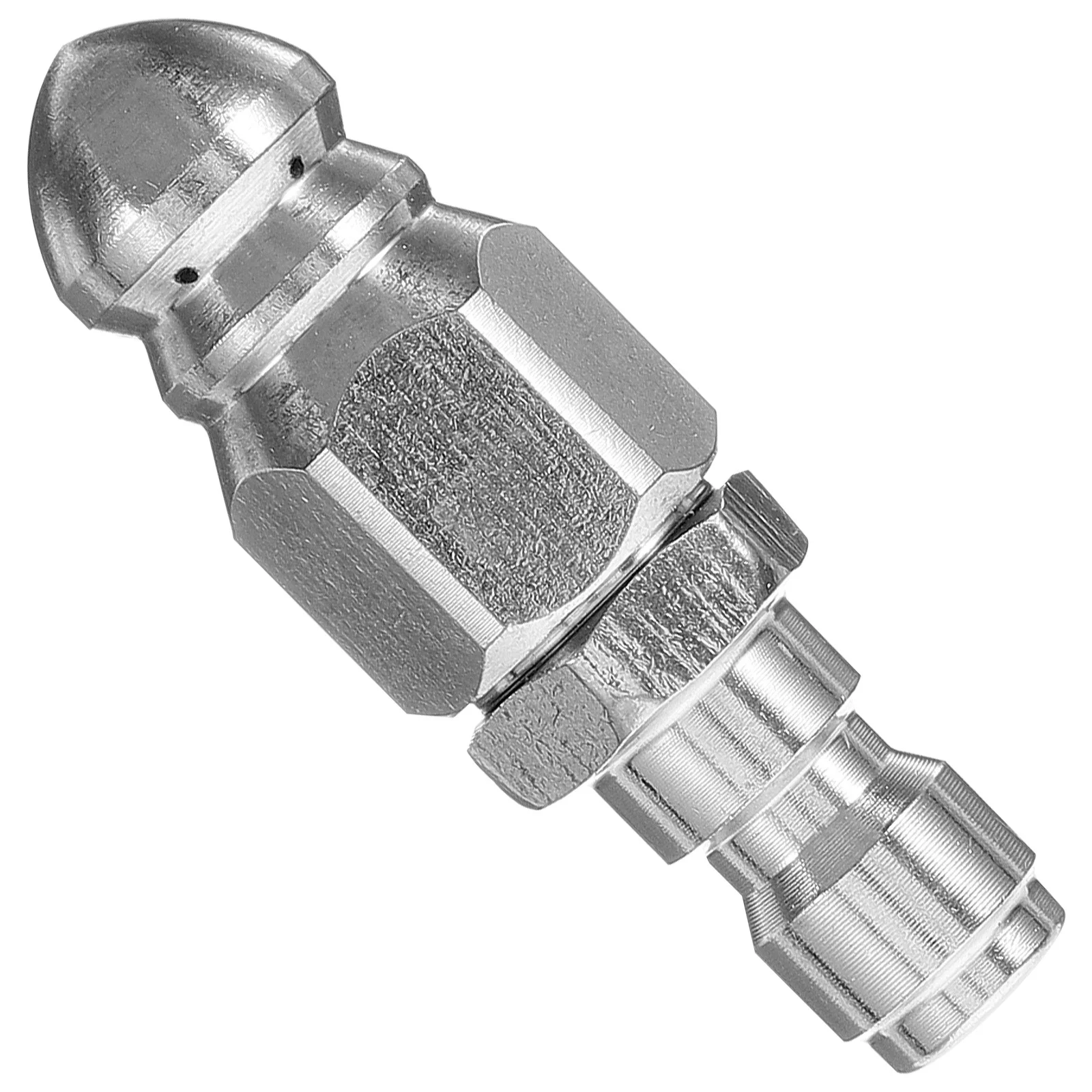 الفولاذ المقاوم للصدأ فوهة الضغط العالي حجم صغير سهلة التركيب أجزاء آلة التنظيف رأس البخاخ لأداة تنظيف استنزاف المجاري #1