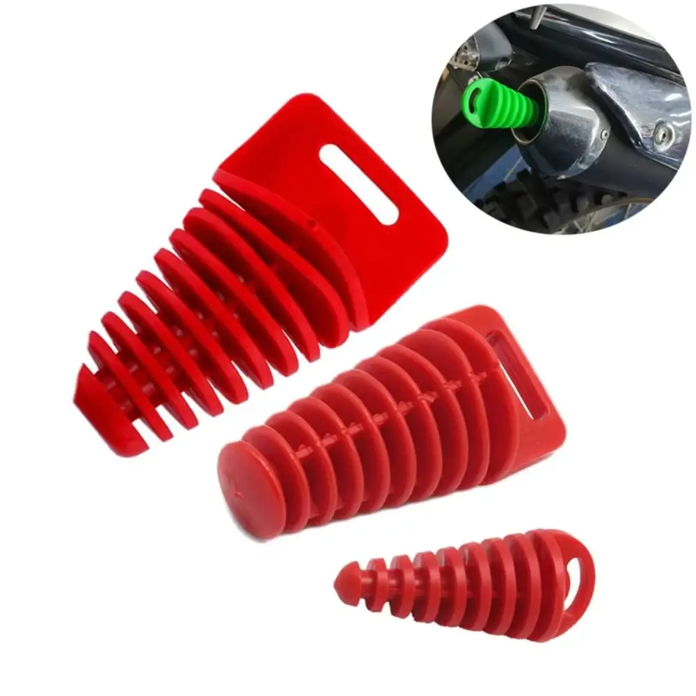 

15-62mm Motorcycle Exhaust Pipe Plug PVC Dust-proof Tailpipe Rubber Air Bleeder Plug Universal Water Proof Exhaust Wash Plug
