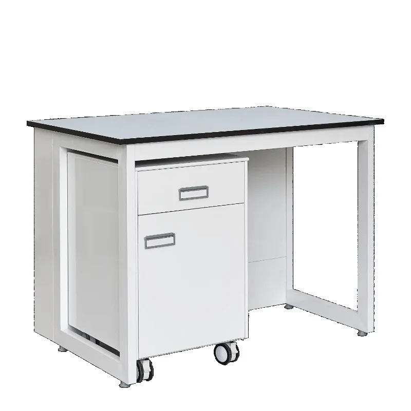 Frame Steel Structure Experimental BenchMovable Experimental Workbench with Cabinets Mobile Lab   with Drawer for Lab