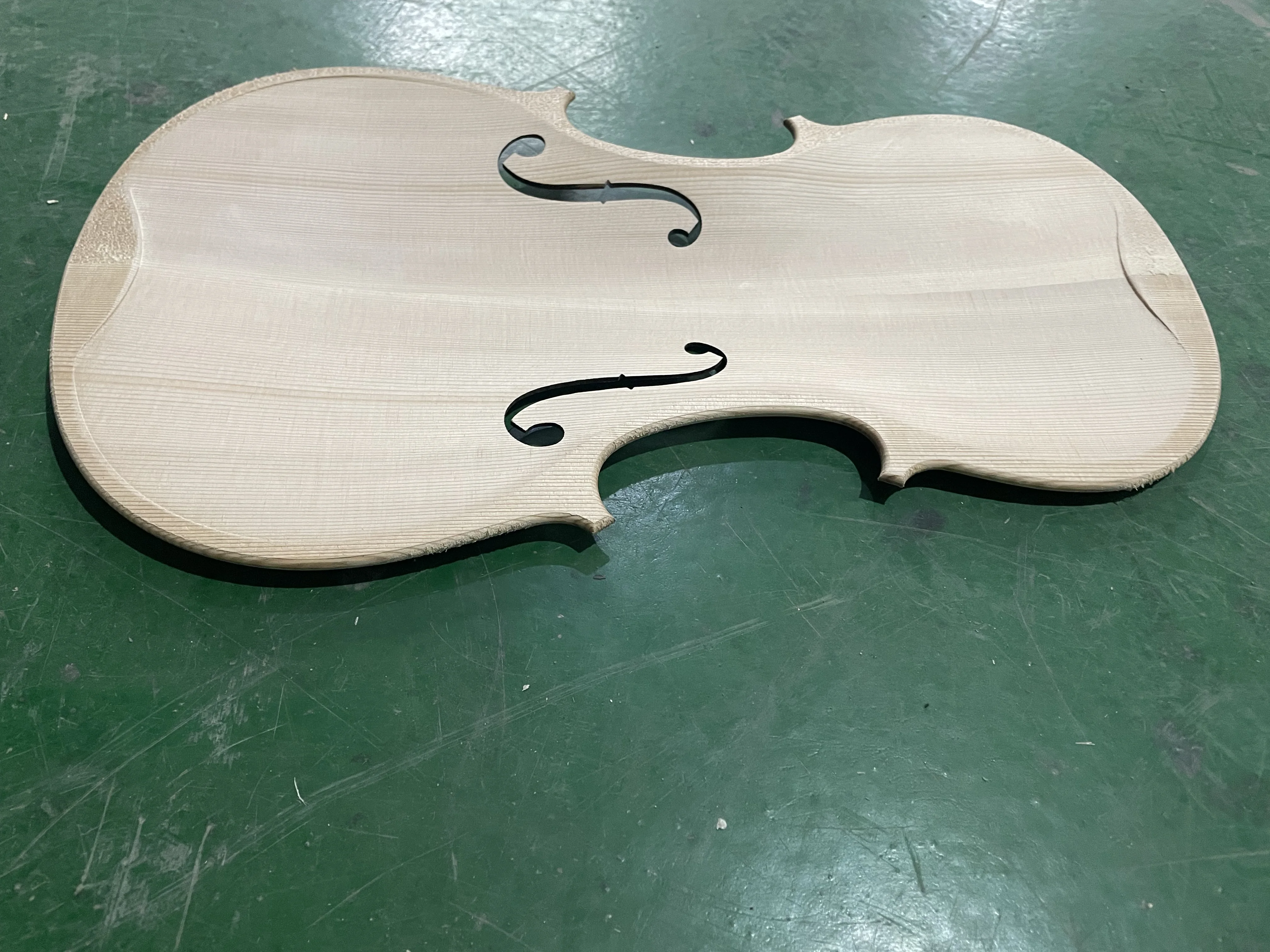 Handcraft Unfished Fiddle Violin Spruce Front Panel, Topboard Backplate, Made of Maple, 3/4, 4/4