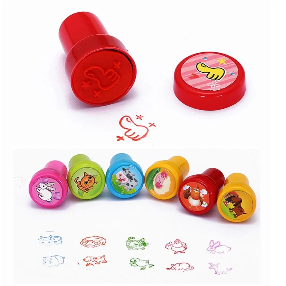 10 Stück Cartoon Tier Briefmarken Festival Party Geschenke Selbst Tinte Obst Gast Souvenir Transport Dinosaurier Geburtstags feier Gunst