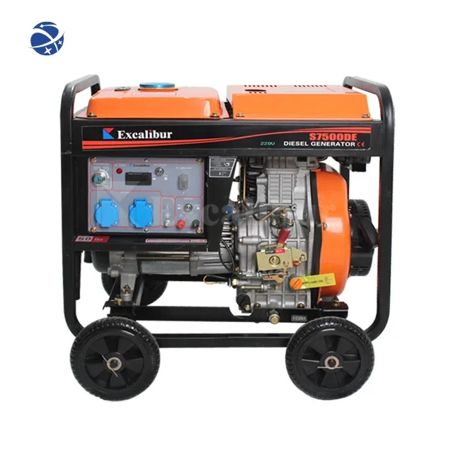 

YUNYI Excalibur S6500DE 4.5kw Single Phase/Three phase Electric Start open frame type Diesel Generator