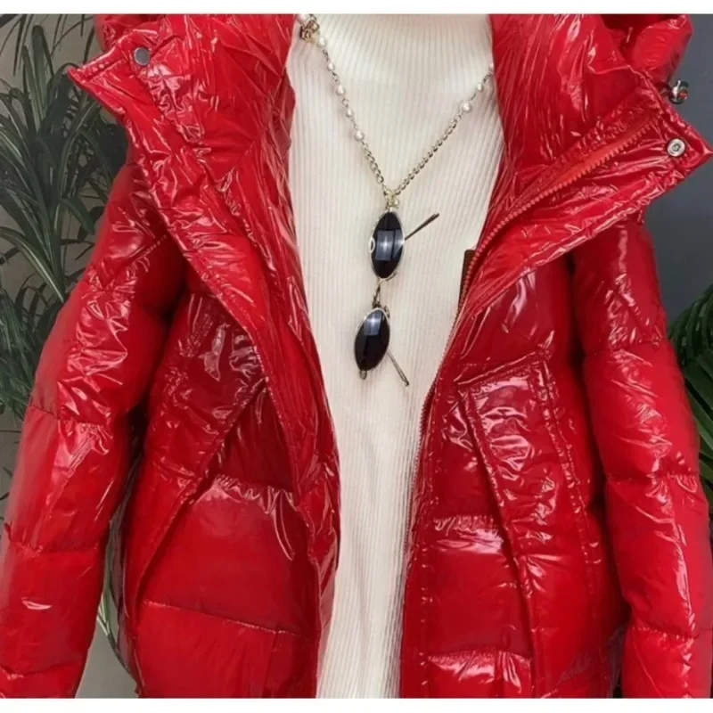 Wash Free Bright Face Cotton-padded Jacket Women's Short Jacket  New 2026 Thickened Bread Suit Small Korean Version Coat Winter