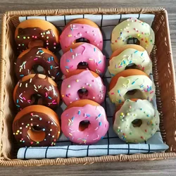 Artificial Bread Simulation Food Model, Fake Doughnut, Kids Kitchen Toy, Home Decoration, Ornament, Photography Props,