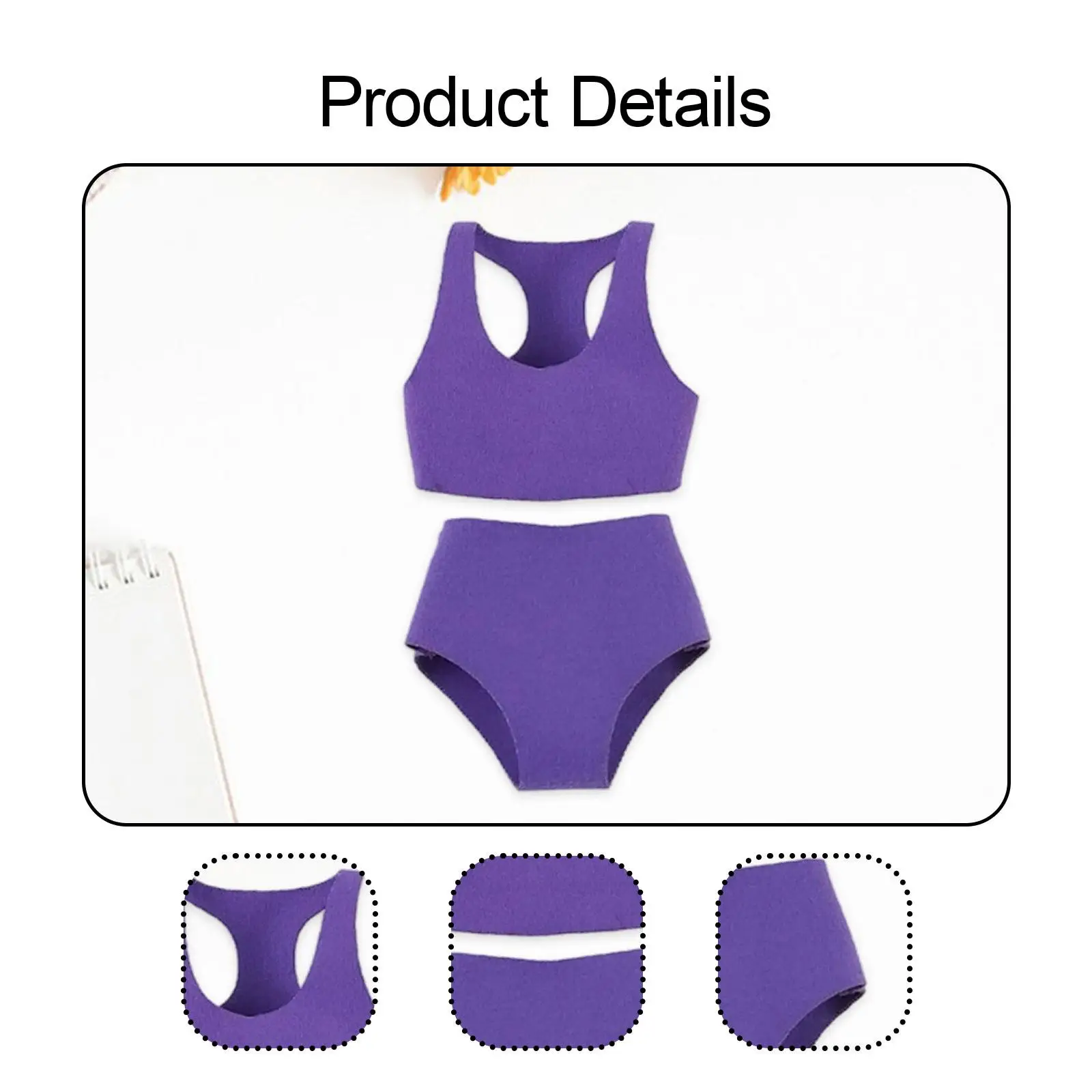 1:12 conjunto de colete esportivo e shorts, roupas leves de boneca em miniatura para figuras de ação femininas de 6 polegadas, acessórios