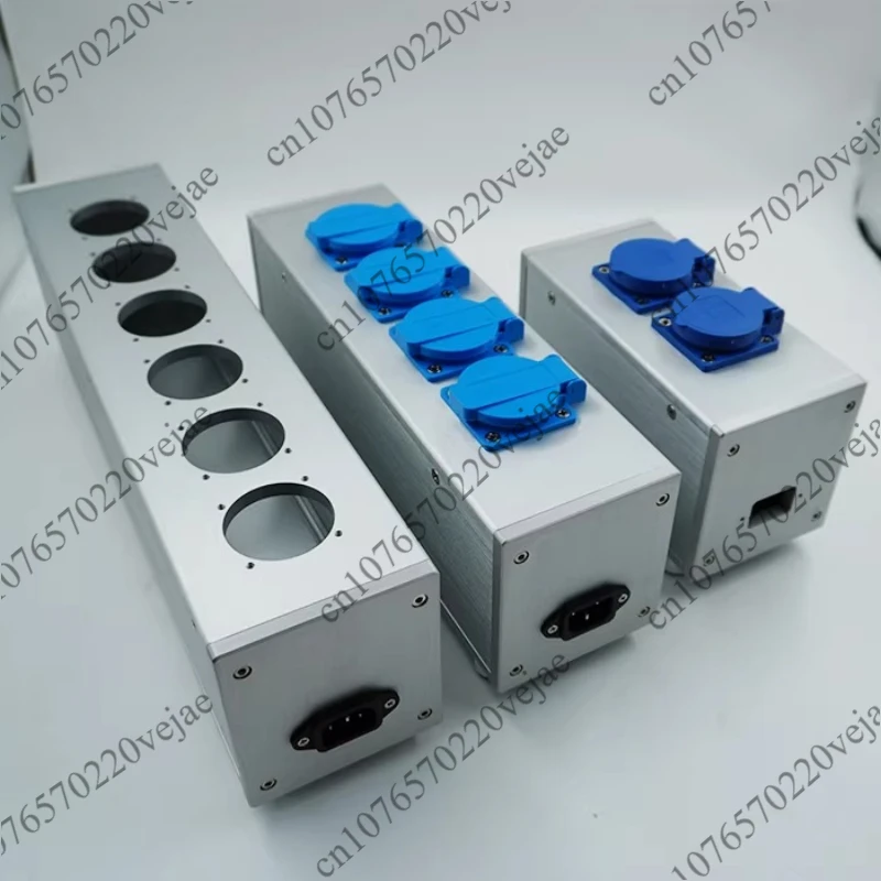 95 All-Aluminum Power Amplifier Chassis European American Standard Power Filter Shell Socket Plug Panel