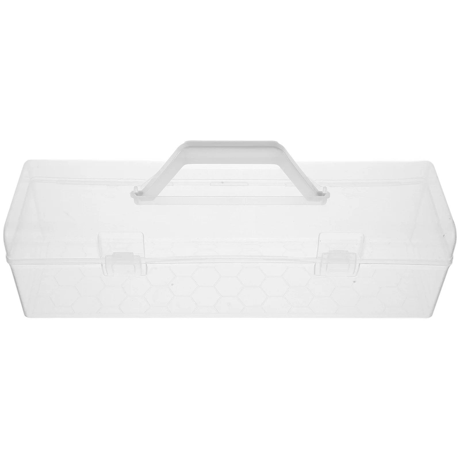 

Прозрачный пенал большой емкости, прозрачный органайзер для хранения, портативная коробка для рукоделия для художественных принадлежностей, кисти для рисования