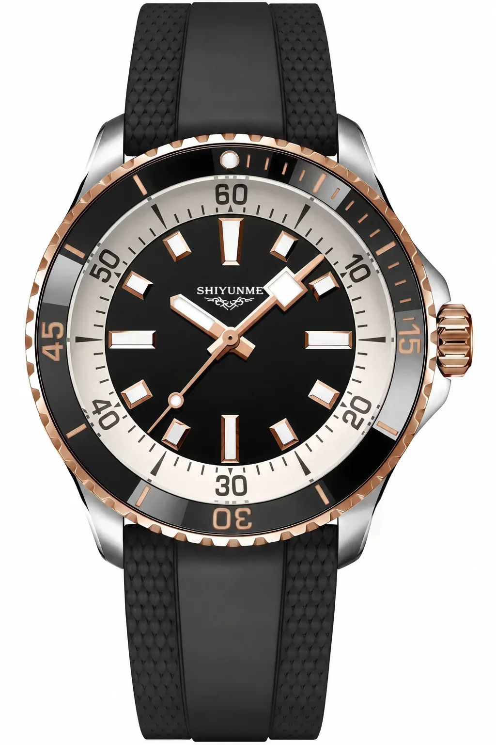 46MM Unisex Sports Mechanical Watch, 904L Stainless Steel, World Time, Full-Featured