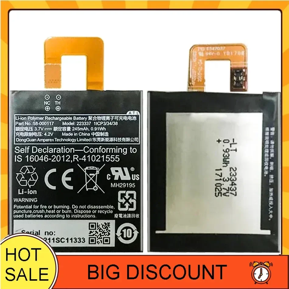 58-000117 58000117 Replacement Battery Mobile Phone For Amazon Kindle KO1 Oasis 1,2 Oasis1 Oasis 2 Oasis2 Tablet Bateira 245mAh