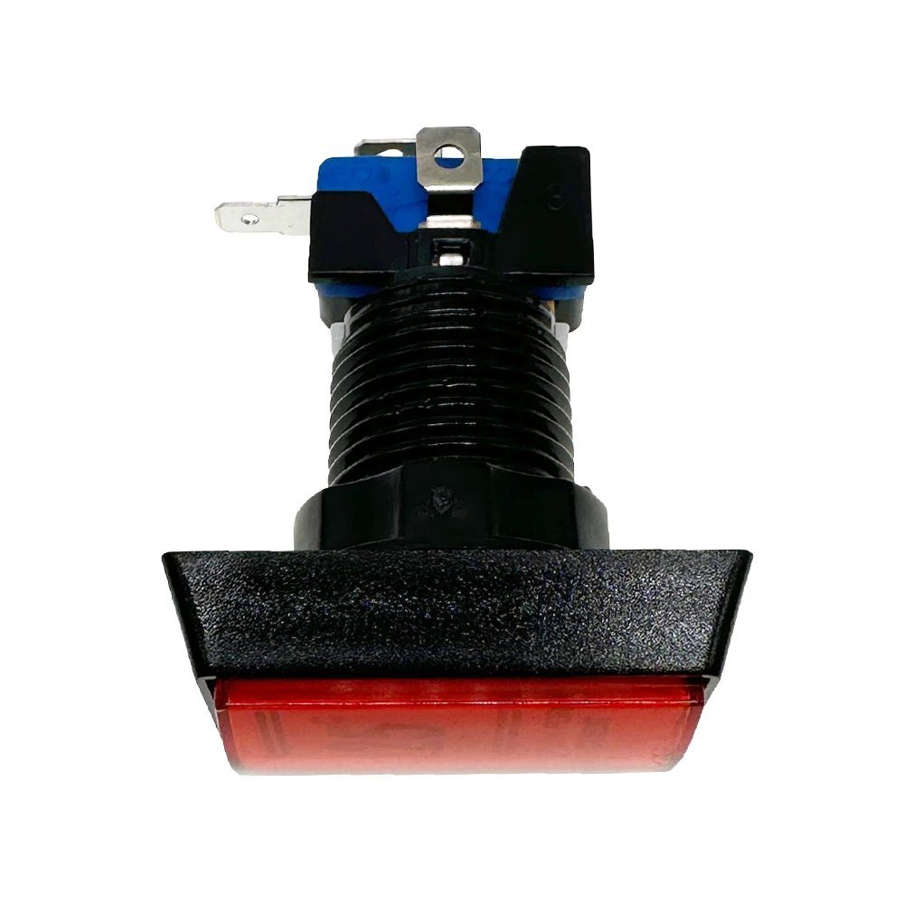 1 Piece 25 cents rectangle button 12V Arcade LED Button Microswitch 33X50MM Mechanism For Credit Coin Arcade Game Vendin Machine
